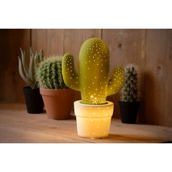 Lucide CACTUS Tafellamp Groen, 1-licht