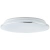 Brilliant Edna Plafondlamp LED Chroom, 1-licht, Afstandsbediening, Kleurwisselaar