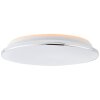 Brilliant Edna Plafondlamp LED Chroom, 1-licht, Afstandsbediening, Kleurwisselaar