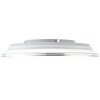 Brilliant Edna Plafondlamp LED Chroom, 1-licht, Afstandsbediening, Kleurwisselaar