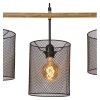 Lucide BASKETT Hanglampen Zwart, 4-lichts