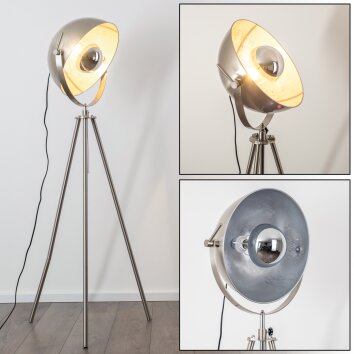 Maloy Staande lamp Chroom, Nikkel mat, 1-licht