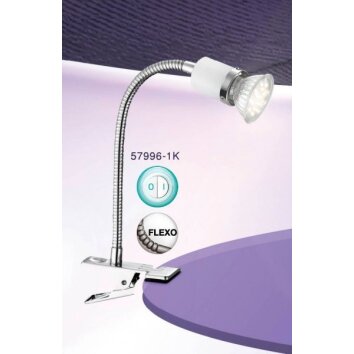 Globo FINA Spotlamp Chroom, 1-licht