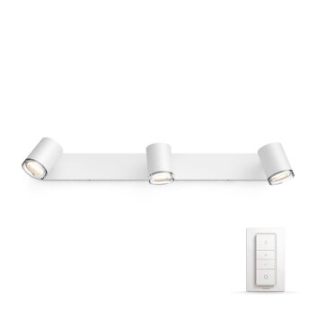 Philips Hue Ambiance White Adore Spot Wit, 3-lichts, Afstandsbediening