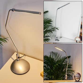 Winnipeg Klemlamp LED Zilver, 1-licht