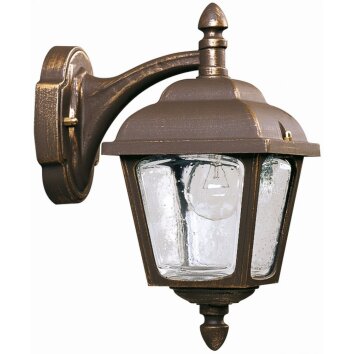 Albert 813 Buiten muurverlichting Bruin, Messing, 1-licht