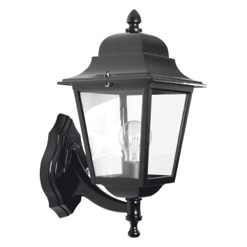 KS Verlichting Sorrento Muurlamp Zwart, 1-licht