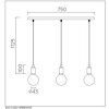 Lucide FIX MULTIPLE Hanglampen Zwart, 3-lichts