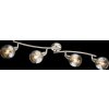 Globo ROMAN Plafond straler LED Nikkel mat, 4-lichts