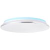 Brilliant Edna Plafondlamp LED Chroom, 1-licht, Afstandsbediening, Kleurwisselaar