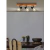 EGLO TOWNSHEND Plafond spot Bruin, Hout licht, Zwart, 3-lichts