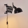 Lasano Wandlamp Zwart, 1-licht