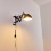 Lasano Wandlamp Zwart, 1-licht