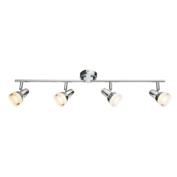 Globo Alaska Plafond straler LED Chroom, 4-lichts