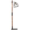 Brilliant Matrix Staande lamp Hout donker, Zwart, 1-licht