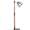 Brilliant Matrix Staande lamp Hout donker, Zwart, 1-licht