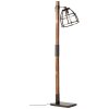 Brilliant Matrix Staande lamp Hout donker, Zwart, 1-licht