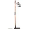 Brilliant Matrix Staande lamp Hout donker, Zwart, 1-licht