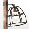 Brilliant Matrix Staande lamp Hout donker, Zwart, 1-licht