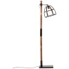 Brilliant Matrix Staande lamp Hout donker, Zwart, 1-licht