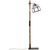 Brilliant Matrix Staande lamp Hout donker, Zwart, 1-licht