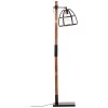 Brilliant Matrix Staande lamp Hout donker, Zwart, 1-licht