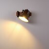 Skodsbol Wandlamp Hout donker, Staal geborsteld, 1-licht