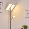 Cazis Staande lamp LED Nikkel mat, 3-lichts