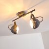 Foverup Plafondlamp Chroom, Grijs, 2-lichts