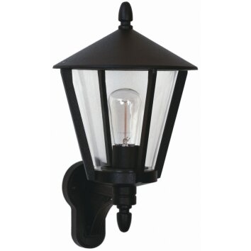 Albert 814 Muurlamp Zwart, 1-licht