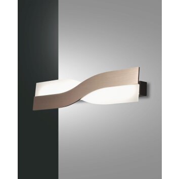 Fabas Luce Riace Muurlamp LED Brons, 1-licht