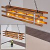 Mallard Hanglamp Hout licht, Zilver, 4-lichts