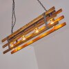 Mallard Hanglamp Hout licht, Zilver, 4-lichts