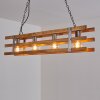 Mallard Hanglamp Hout licht, Zilver, 4-lichts