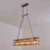 Mallard Hanglamp Hout licht, Zilver, 4-lichts