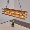 Mallard Hanglamp Hout licht, Zilver, 4-lichts