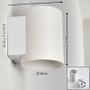 Letsbo Wandlamp Wit, 1-licht