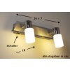 Trio CLAPTON Muurlamp LED Aluminium, Chroom, roestvrij staal, 2-lichts