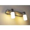 Trio CLAPTON Muurlamp LED Aluminium, Chroom, roestvrij staal, 2-lichts