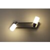 Trio CLAPTON Muurlamp LED Aluminium, Chroom, roestvrij staal, 2-lichts