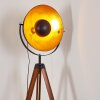 Jupiter Staande lamp Bruin, Hout donker, Zwart, 1-licht