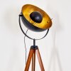 Jupiter Staande lamp Bruin, Hout donker, Zwart, 1-licht