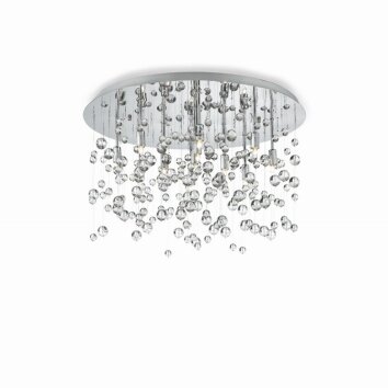 Ideallux NEVE Plafondlamp Chroom, 8-lichts