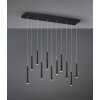 Trio Tubular Hanglamp LED Zwart, 11-lichts