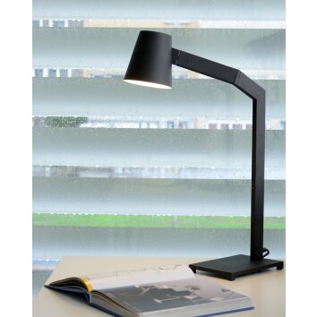 Lucide MIZUKO Bureaulamp Zwart, 1-licht