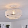 Limassol Plafondlamp Chroom, Wit, 1-licht