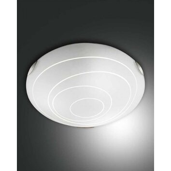 Fabas Luce KENT Plafondlamp Nikkel mat, 3-lichts