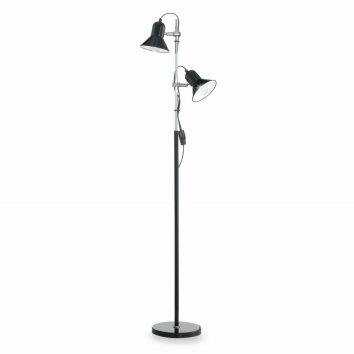 Ideallux POLLY Staande lamp Zwart, 2-lichts