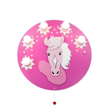 Elobra PONY Plafondlamp Roze, 5-lichts