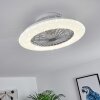 Piraeus plafondventilator LED Titan, Wit, 1-licht, Afstandsbediening